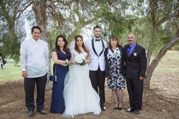 Joanna and Dominic's wedding day in Red Hill, frame 181