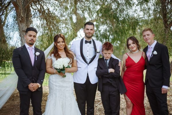 Joanna and Dominic's wedding day in Red Hill, frame 184