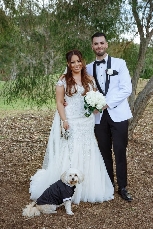 Joanna and Dominic's wedding day in Red Hill, frame 196