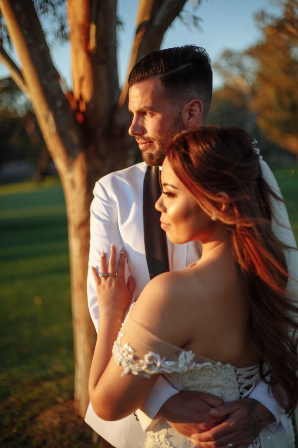 Joanna and Dominic's wedding day in Red Hill, frame 330
