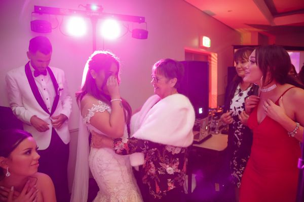 Joanna and Dominic's wedding day in Red Hill, frame 351