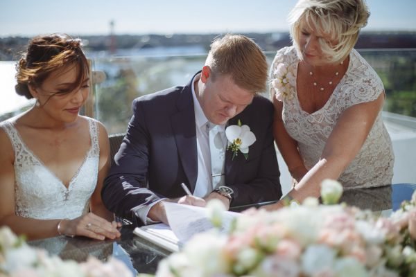 Trinh and Matt's wedding day in Burswood, frame 106