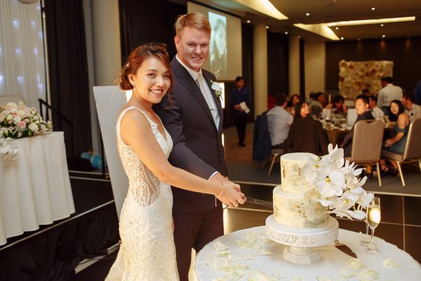 Trinh and Matt's wedding day in Burswood, frame 265