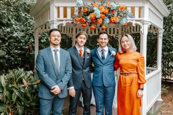 Wedding photograph 033 from Joshua and Matthew's day at Curzon Hall