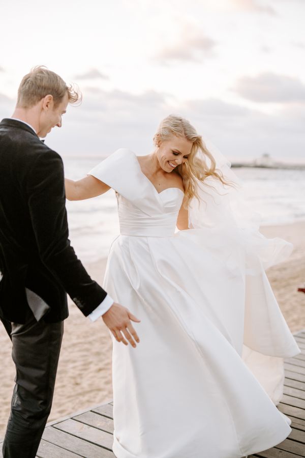 Encore St Kilda Beach wedding, Emmett and Karmen, frame 089