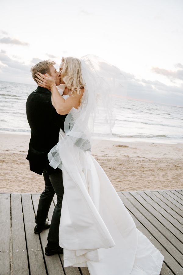 Emmett and Karmen's wedding day in St Kilda, frame 094