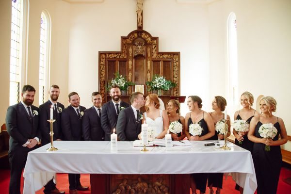 Jacquie and Steve's wedding day in St Kilda, frame 118