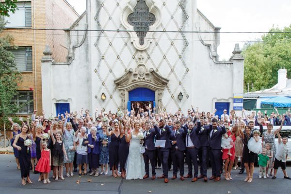 Jacquie and Steve's wedding day in St Kilda, frame 136