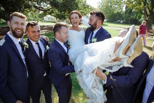 Jacquie and Steve's wedding day in St Kilda, frame 172