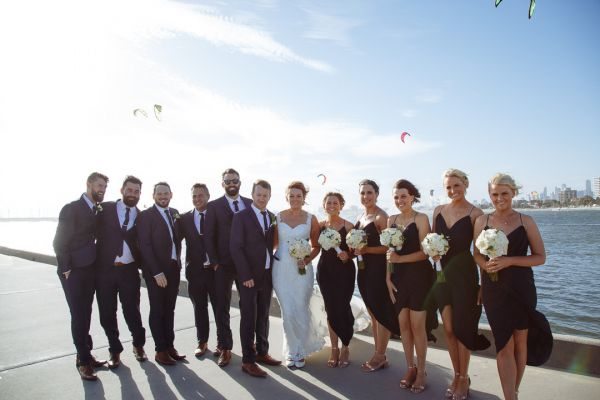 Jacquie and Steve's wedding day in St Kilda, frame 184