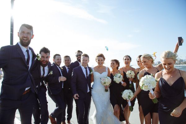 Encore St Kilda Beach wedding, Jacquie and Steve, frame 185