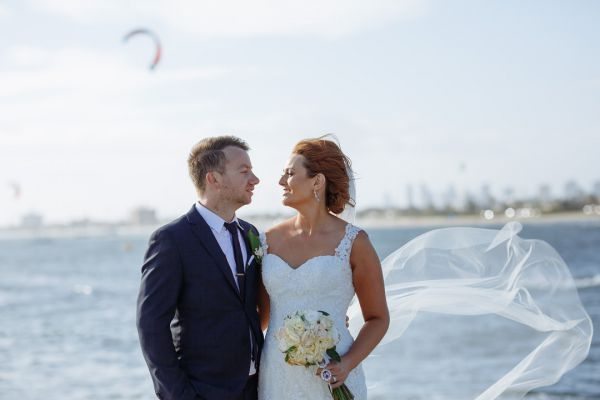 Jacquie and Steve's wedding day in St Kilda, frame 187