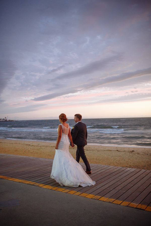 Encore St Kilda Beach wedding, Jacquie and Steve, frame 257