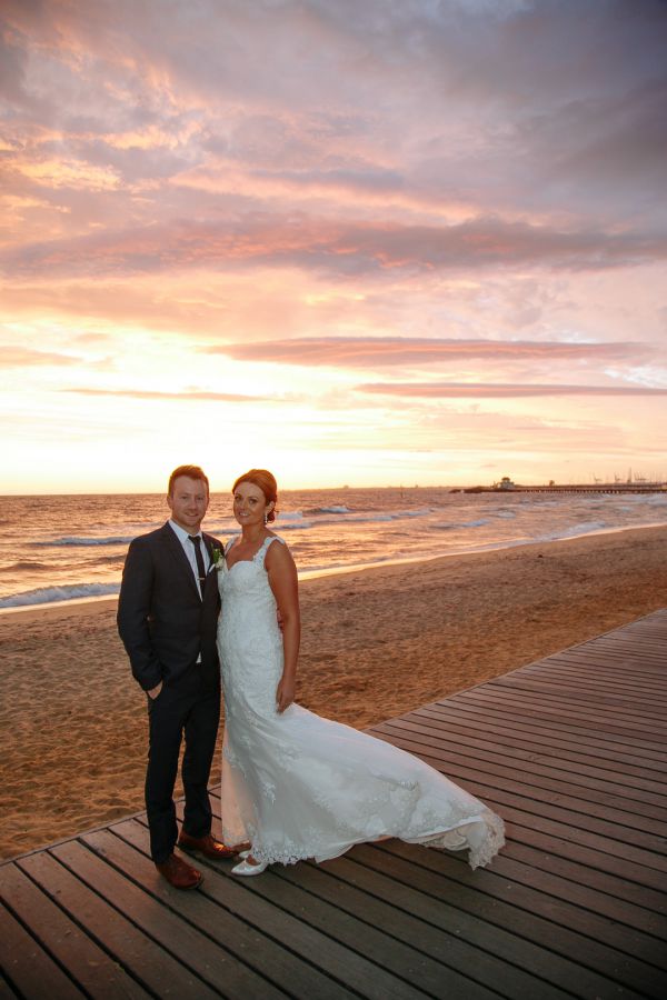 Jacquie and Steve's wedding day in St Kilda, frame 259