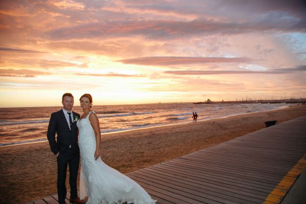 Encore St Kilda Beach wedding, Jacquie and Steve, frame 260