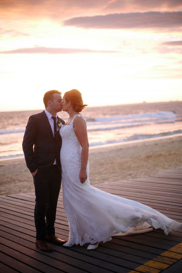 Jacquie and Steve's wedding day in St Kilda, frame 262