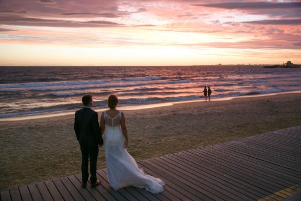 Encore St Kilda Beach wedding, Jacquie and Steve, frame 263