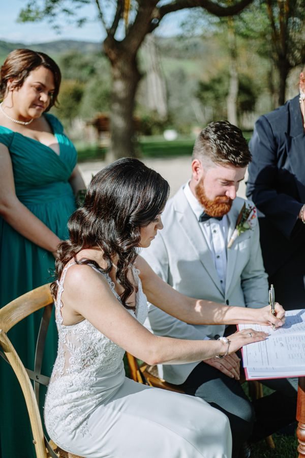 Lyndsay and Jared's wedding day in Strath Creek, frame 121