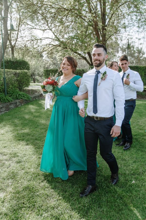 Lyndsay and Jared's wedding day in Strath Creek, frame 148