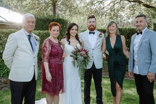 Lyndsay and Jared's wedding day in Strath Creek, frame 157