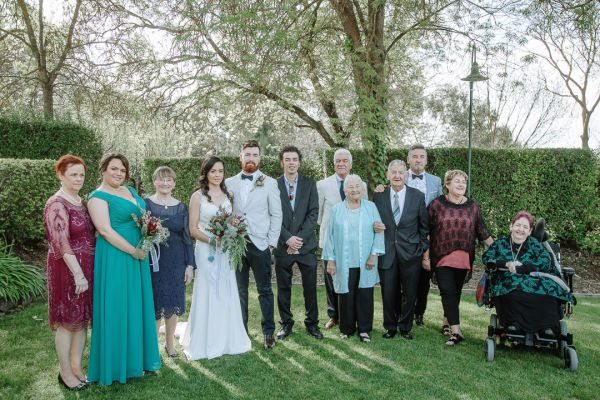 Lyndsay and Jared's wedding day in Strath Creek, frame 163