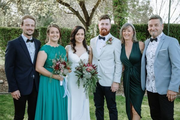 Lyndsay and Jared's wedding day in Strath Creek, frame 166