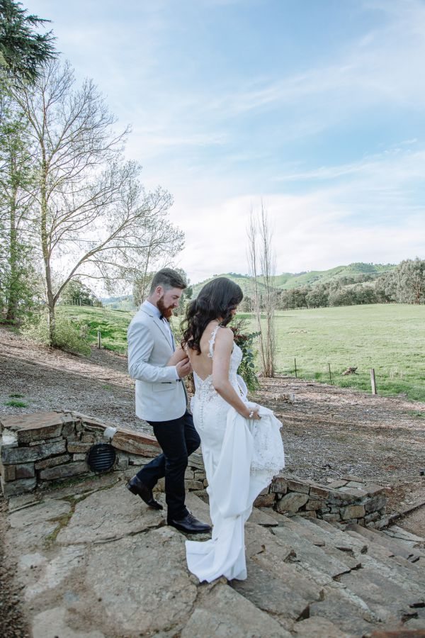 Lyndsay and Jared's wedding day in Strath Creek, frame 181