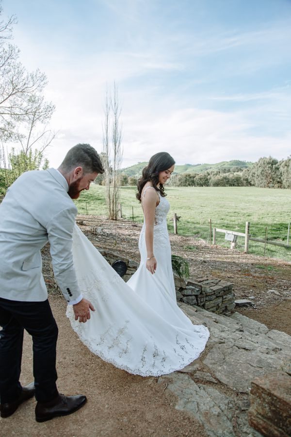 Lyndsay and Jared's wedding day in Strath Creek, frame 187