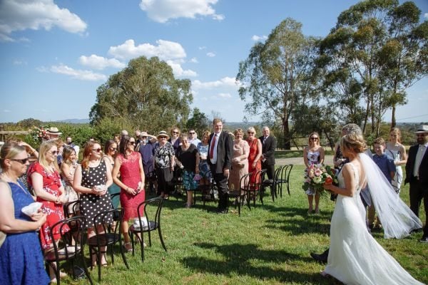 Leah and Daniel's wedding day in Kangaroo Ground, frame 106