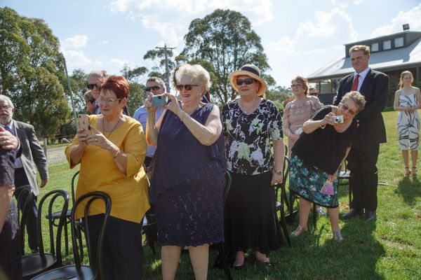 Leah and Daniel's wedding day in Kangaroo Ground, frame 115