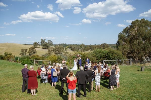 Leah and Daniel's wedding day in Kangaroo Ground, frame 118