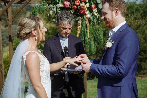 Leah and Daniel's wedding day in Kangaroo Ground, frame 136