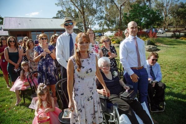 Leah and Daniel's wedding day in Kangaroo Ground, frame 139