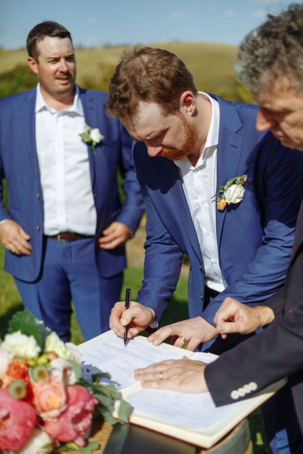 Leah and Daniel's wedding day in Kangaroo Ground, frame 145