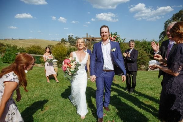 Leah and Daniel's wedding day in Kangaroo Ground, frame 151