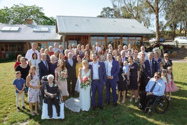 Leah and Daniel's wedding day in Kangaroo Ground, frame 190