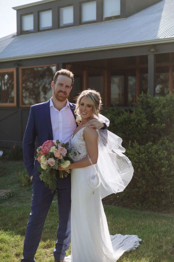 Leah and Daniel's wedding day in Kangaroo Ground, frame 220