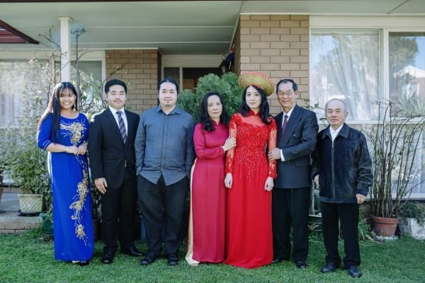 David and Tina's wedding day in Footscray, frame 004