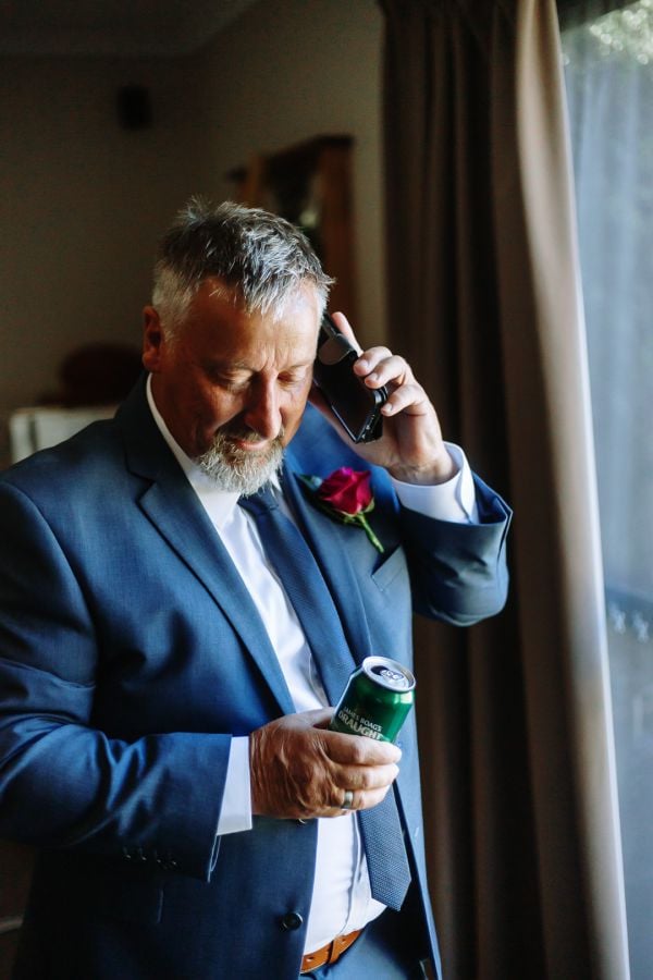 Launceston Golf Club wedding, the couple, frame 014