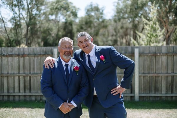 Tania and Jamie's wedding day in Kings Meadows, frame 022