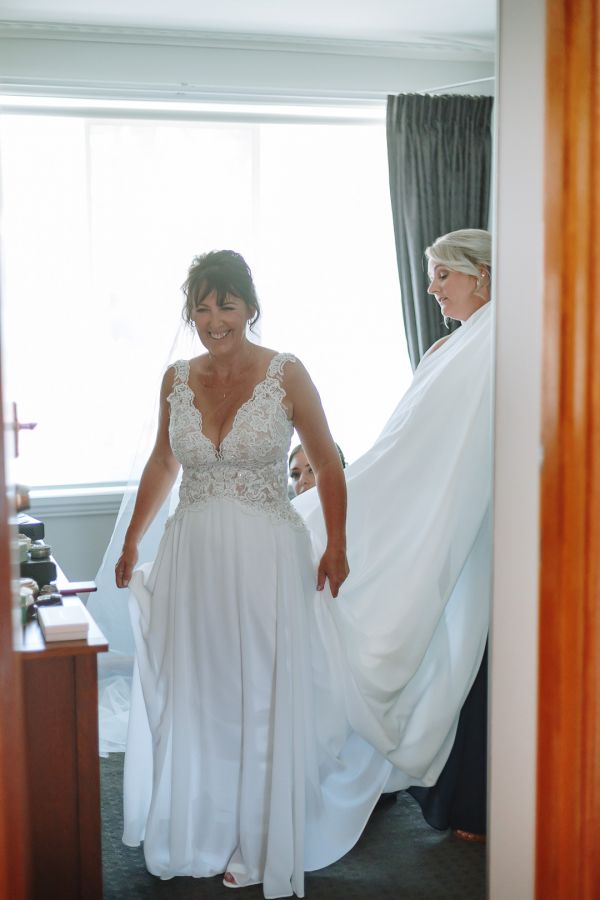 Tania and Jamie's wedding day in Kings Meadows, frame 031