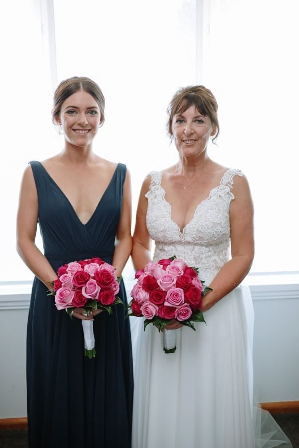 Tania and Jamie's wedding day in Kings Meadows, frame 040