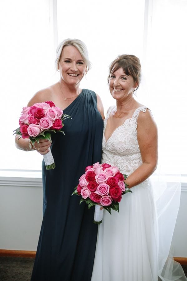 Tania and Jamie's wedding day in Kings Meadows, frame 043