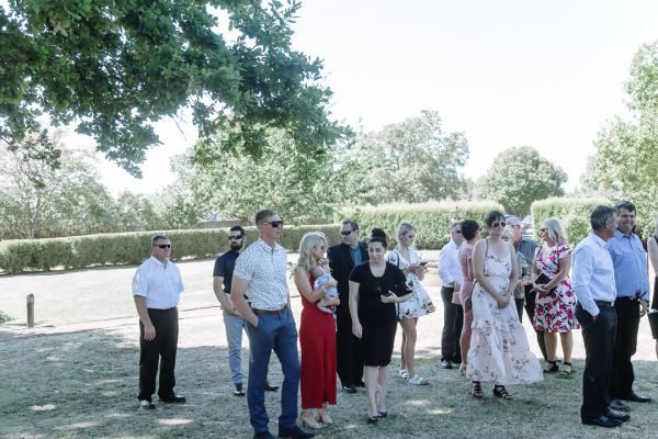 Tania and Jamie's wedding day in Kings Meadows, frame 067