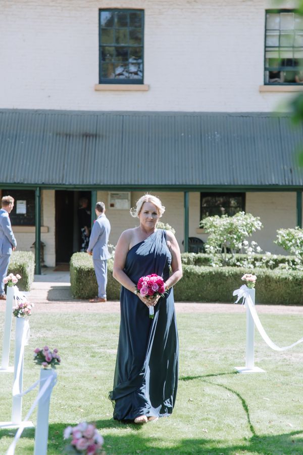 Tania and Jamie's wedding day in Kings Meadows, frame 091