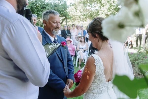 Launceston Golf Club wedding, the couple, frame 101