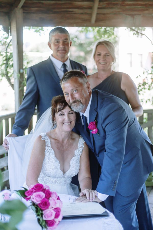 Launceston Golf Club wedding, the couple, frame 128