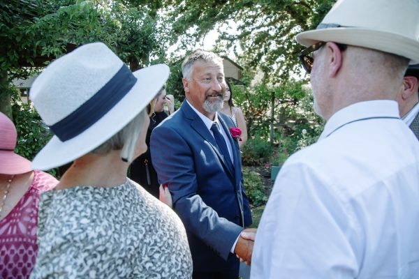 Tania and Jamie's wedding day in Kings Meadows, frame 142