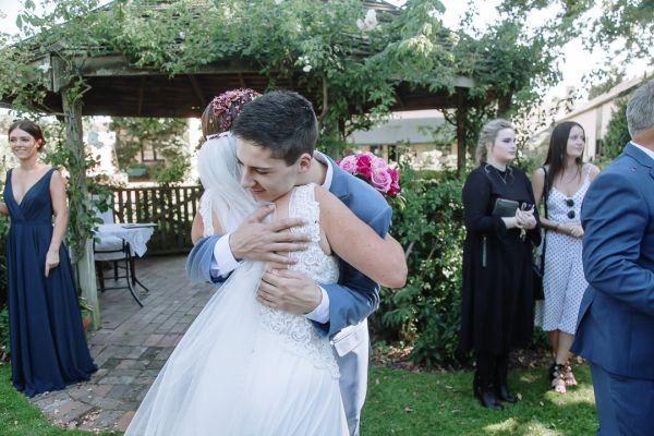 Launceston Golf Club wedding, the couple, frame 146