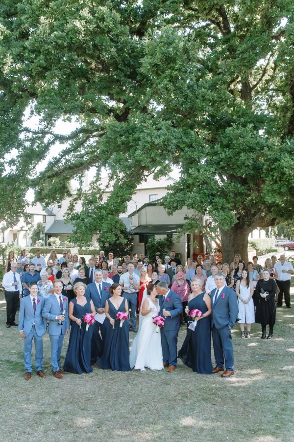 Tania and Jamie's wedding day in Kings Meadows, frame 160